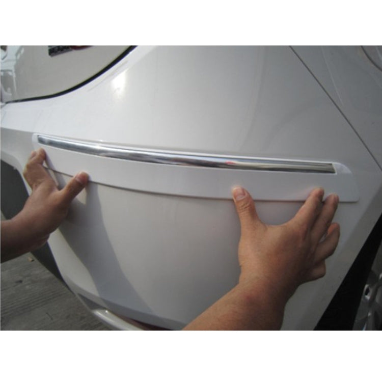 4 PCS Universal Car Auto Plastic Wrap Rubber Front Rear Body Bumper Guard Protector Strip Sticker(Grey) - Anti Collision Sticker by PMC TechLife | Online Shopping South Africa | PMC TechLife | Buy Now Pay Later Mobicred