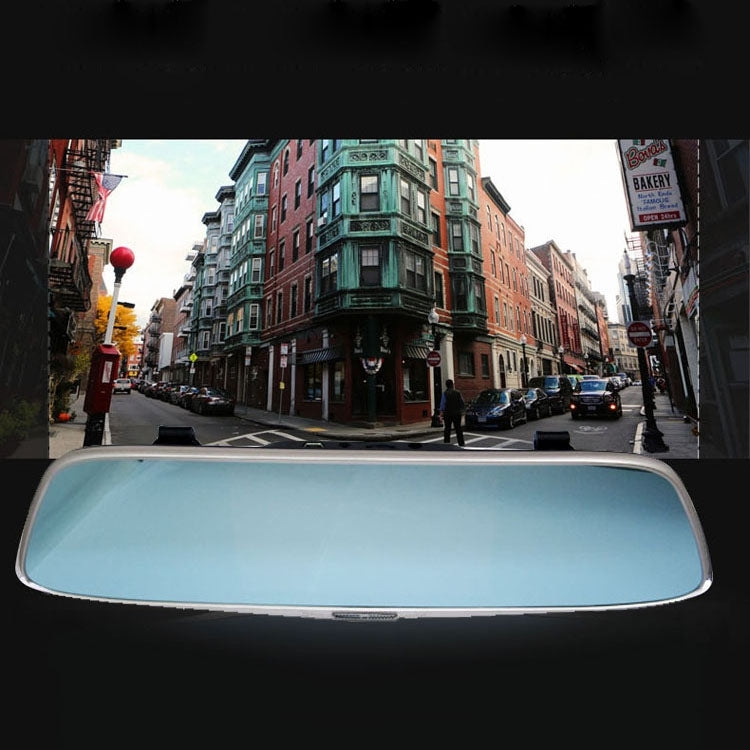 5 inch IPS Touch Screen Rear View Mirror Car Recorder with Dual Channel 720P Car Black Box, Separate Camera, Support 32GB TF Card, Night Vision, 150 Degree Wide Angle Viewing - Car DVRs by PMC TechLife | Online Shopping South Africa | PMC TechLife | Buy Now Pay Later Mobicred