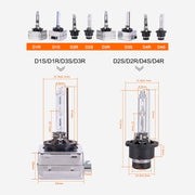 2 PCS D4R 35W 3800 LM 4300K HID Bulbs Xenon Lights Lamps, DC 12V(White Light)