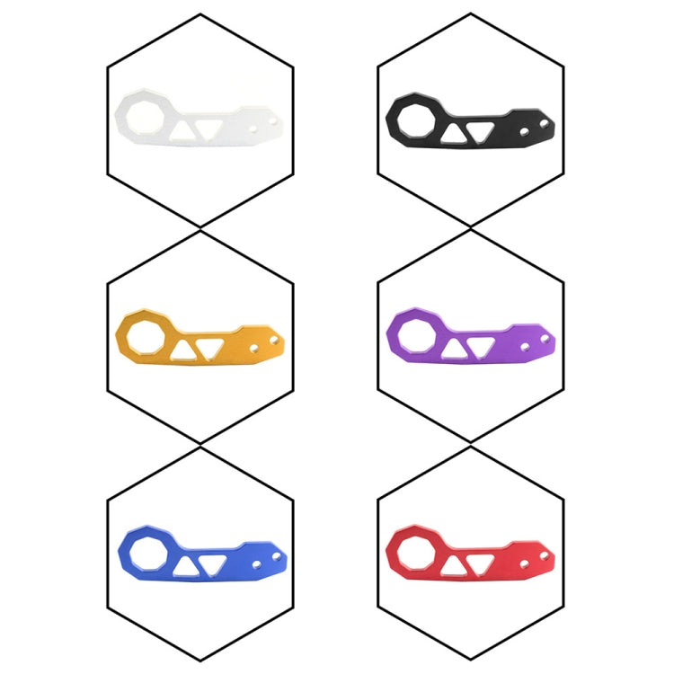 Aluminum Alloy Rear Tow Towing Hook Trailer Ring for Universal Car Auto with 2 x Screw Holes(Purple) - Towing Bars by PMC TechLife | Online Shopping South Africa | PMC TechLife | Buy Now Pay Later Mobicred