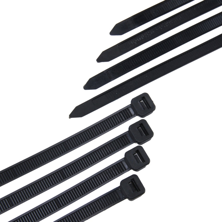 100pcs /Pack 8mm*200mm Nylon Cable Ties(Black) - Booster Cable & Clip by PMC TechLife | Online Shopping South Africa | PMC TechLife | Buy Now Pay Later Mobicred