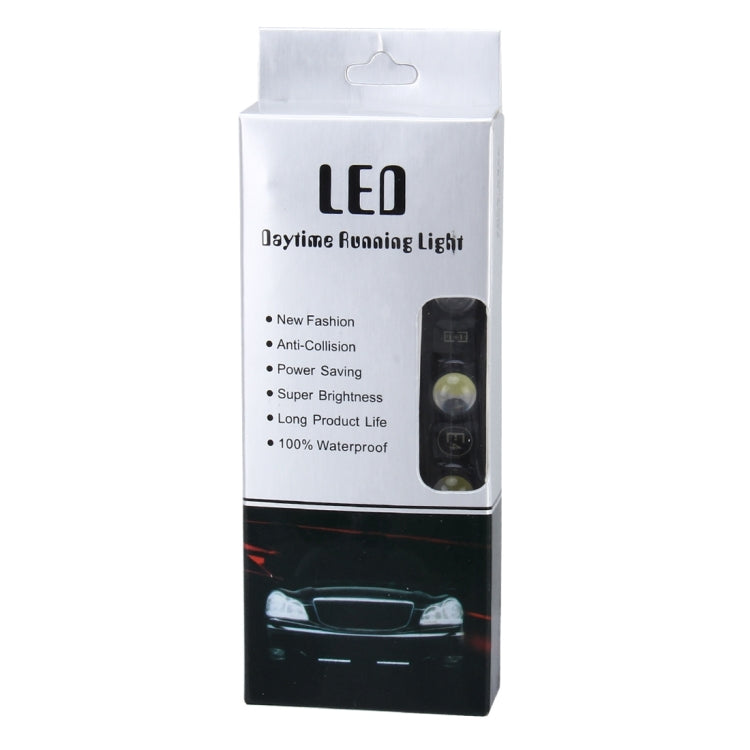 2 PCS 5W 150 LM 6000K DRL Daytime Running Light with 5 SMD-5050 Lamps, DC 12V(White Light) - Running Lights by PMC TechLife | Online Shopping South Africa | PMC TechLife | Buy Now Pay Later Mobicred