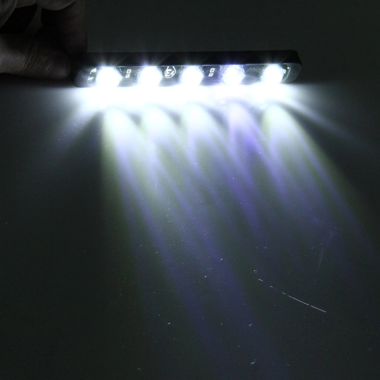 2 PCS 5W 150 LM 6000K DRL Daytime Running Light with 5 SMD-5050 Lamps, DC 12V(White Light) - Running Lights by PMC TechLife | Online Shopping South Africa | PMC TechLife | Buy Now Pay Later Mobicred