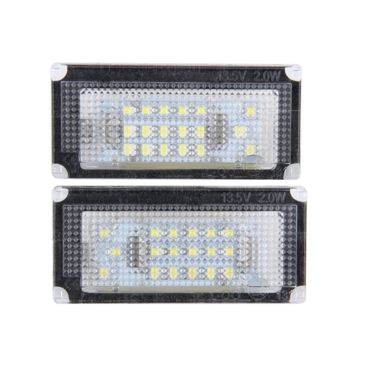2 PCS License Plate Light with 18 SMD-3528 Lamps for BMW Mini COOPER R50/R52/R53(White Light) - License Plate Lights by PMC TechLife | Online Shopping South Africa | PMC TechLife | Buy Now Pay Later Mobicred