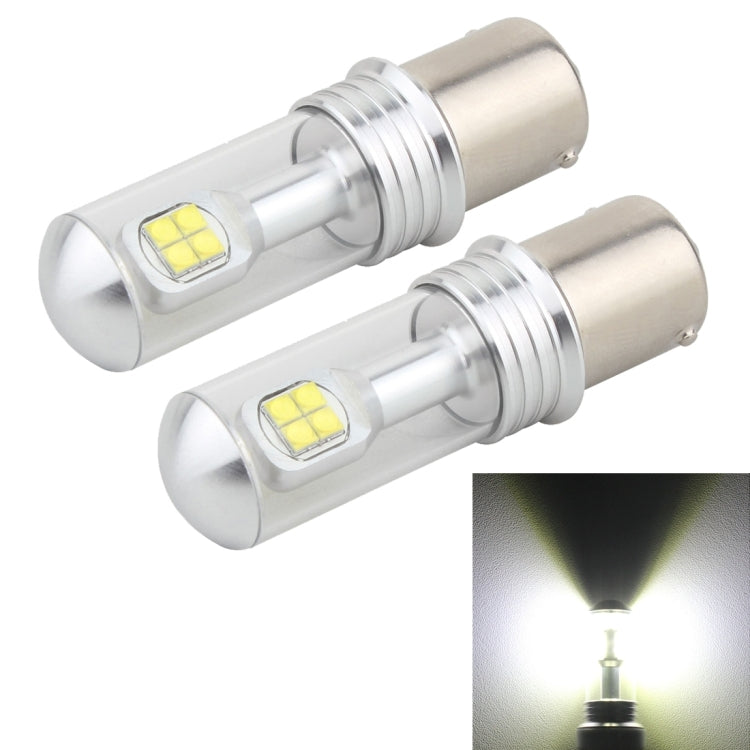 2 PCS  1156/BA15S 40W 800 LM 6000K Car Turn Light Backup Light Brake Light with 8 Lamps, DC 12V(White Light) - free shipping - PMC TechLife - Order now!