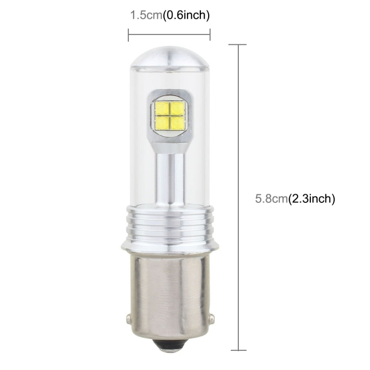 2 PCS  1156/BA15S 40W 800 LM 6000K Car Turn Light Backup Light Brake Light with 8 Lamps, DC 12V(White Light) - free shipping - PMC TechLife - Order now!
