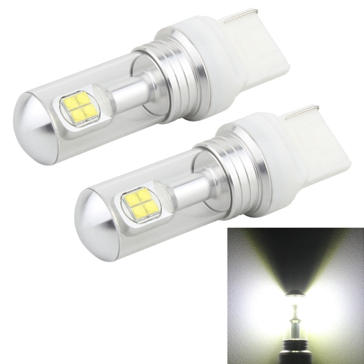 2 PCS 7440 40W 800 LM 6000K Car Turn Light Backup Light Brake Light with 8 Lamps, DC 12V(White Light) - Arrow Turn Lights by PMC TechLife | Online Shopping South Africa | PMC TechLife | Buy Now Pay Later Mobicred