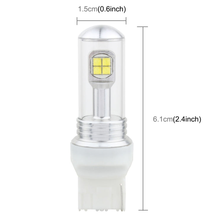 2 PCS 7440 40W 800 LM 6000K Car Turn Light Backup Light Brake Light with 8 Lamps, DC 12V(White Light) - Arrow Turn Lights by PMC TechLife | Online Shopping South Africa | PMC TechLife | Buy Now Pay Later Mobicred