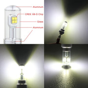 2 PCS 7440 40W 800 LM 6000K Car Turn Light Backup Light Brake Light with 8 Lamps, DC 12V(White Light)