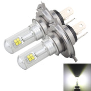 2 PCS  H4 40W 800 LM 6000K 8 LEDs Car Fog Lights, DC 12V(White Light)