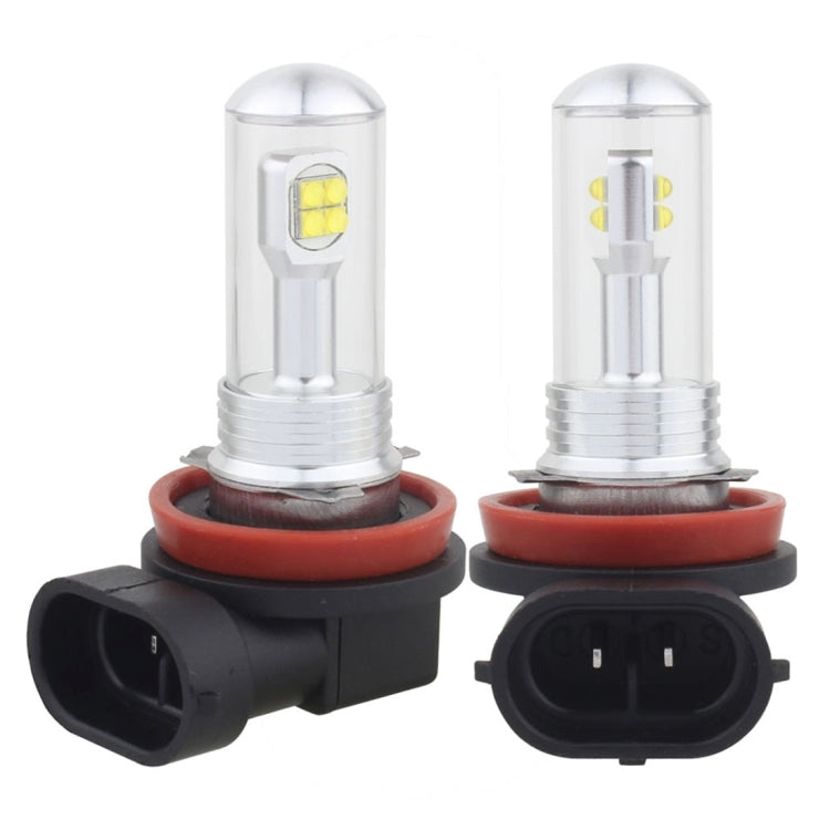 2 PCS  H8/H11 40W 800 LM 6000K 8 LEDs Car Fog Lights, DC 12V(White Light) - Fog / Driving Lights by PMC TechLife | Online Shopping South Africa | PMC TechLife | Buy Now Pay Later Mobicred