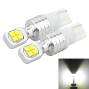 2 PCS  T10 40W 800 LM 6000K Car Clearance Light Reading Light License Light with 8 Lamp, DC 12V(White Light)