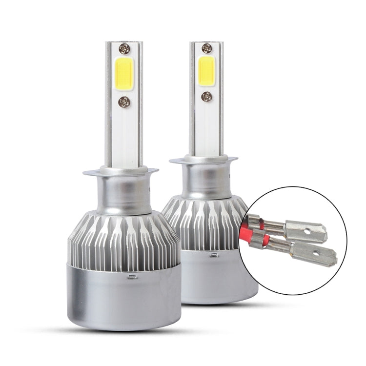 2 PCS  H1 18W 1800 LM 8000K IP68 Canbus Constant Current Car LED Headlight with 2 COB Lamps, DC 9-36V(Ice Blue Light) - LED Headlamps by PMC TechLife | Online Shopping South Africa | PMC TechLife | Buy Now Pay Later Mobicred