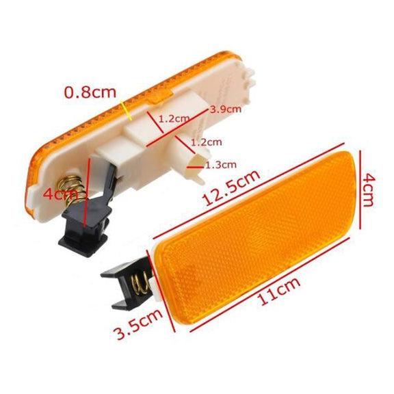 2 PCS Front Bumper Clearance Lights Housing without Bulb Replacement 1JM945071 / 1JM945072 for VW Golf / Jetta 1999-2005(White)