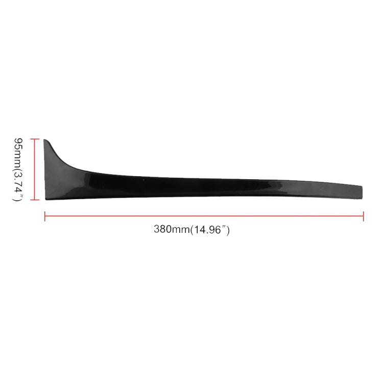 Car-styling ABS Gloss Black Rear Wing Side Spoiler Lip for Volkswagen Golf 7 MK7 2014-2017 - Decorative Strip by PMC TechLife | Online Shopping South Africa | PMC TechLife | Buy Now Pay Later Mobicred