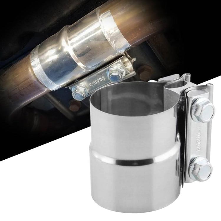 2.0 inch Car Turbo Exhaust Downpipe Stainless Steel Lap Joint Band Clamp - Booster Cable & Clip by PMC TechLife | Online Shopping South Africa | PMC TechLife | Buy Now Pay Later Mobicred