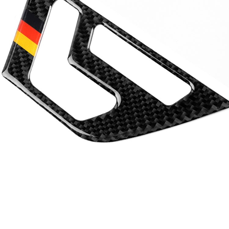 2 PCS German Flag Car Carbon Fiber Left Drive Seat Adjustment Panel Decorative Sticker for Mercedes-Benz W204 2007-2013 - Car Interior Mouldings by PMC Jewellery | Online Shopping South Africa | PMC Jewellery | Buy Now Pay Later Mobicred