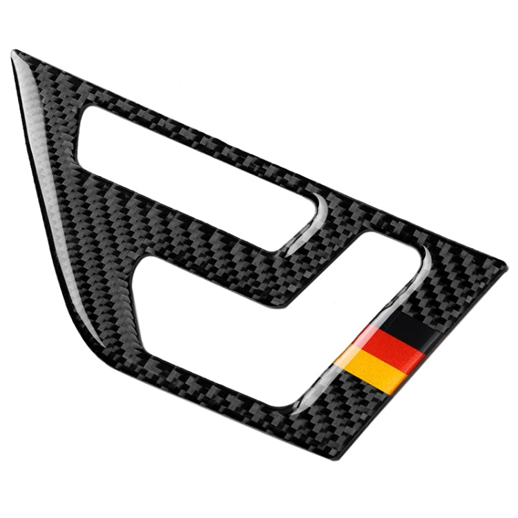2 PCS German Flag Car Carbon Fiber Right Drive Seat Adjustment Panel Decorative Sticker for Mercedes-Benz W204 2007-2013 - Car Interior Mouldings by PMC Jewellery | Online Shopping South Africa | PMC Jewellery | Buy Now Pay Later Mobicred