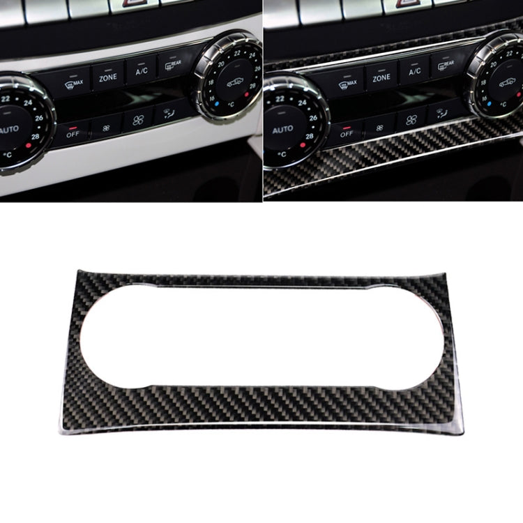 Car Carbon Fiber Air Conditioning Knob Control Panel Decorative Sticker for Mercedes-Benz W204 C Class 2011-2013 - Car Interior Mouldings by PMC Jewellery | Online Shopping South Africa | PMC Jewellery | Buy Now Pay Later Mobicred