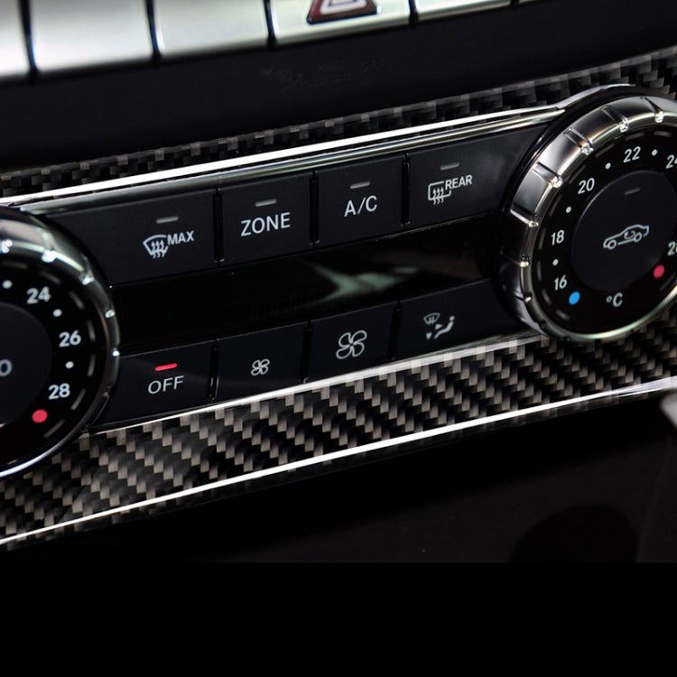 Car Carbon Fiber Air Conditioning Knob Control Panel Decorative Sticker for Mercedes-Benz W204 C Class 2011-2013 - Car Interior Mouldings by PMC Jewellery | Online Shopping South Africa | PMC Jewellery | Buy Now Pay Later Mobicred