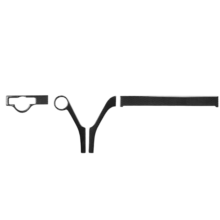 3 PCS Car Carbon Fiber Headlights Frame Decorative Sticker for Mercedes-Benz W204 C Class 2007-2010, Left Drive - Car Interior Mouldings by PMC TechLife | Online Shopping South Africa | PMC TechLife | Buy Now Pay Later Mobicred