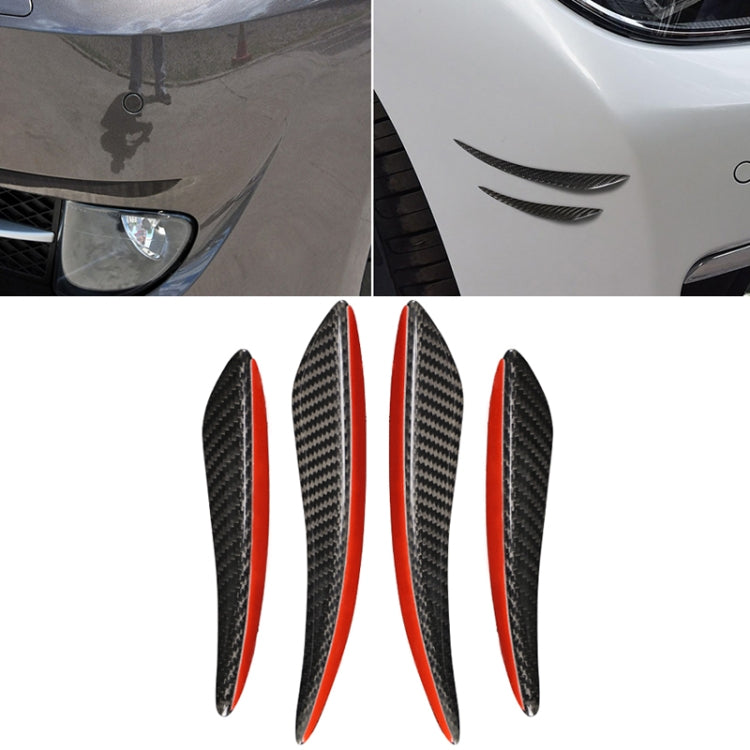 4 PCS Universal Car Carbon Fiber Front Air Knife Decorative Sticker - Decorative Sticker by PMC TechLife | Online Shopping South Africa | PMC TechLife | Buy Now Pay Later Mobicred