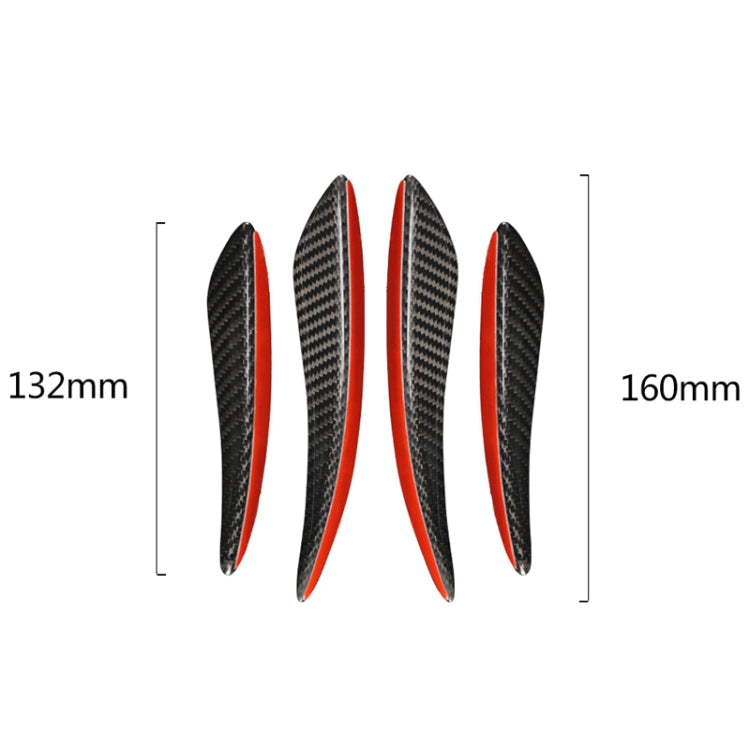 4 PCS Universal Car Carbon Fiber Front Air Knife Decorative Sticker - Decorative Sticker by PMC TechLife | Online Shopping South Africa | PMC TechLife | Buy Now Pay Later Mobicred
