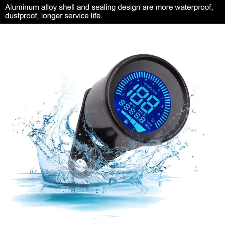 CS-636B1 Motorcycle Multi-functional Modification Instrumentation Motorcycle Odometer Speedometer Tachometer Oil Gauge (Black) - Electrical Instruments by PMC TechLife | Online Shopping South Africa | PMC TechLife | Buy Now Pay Later Mobicred