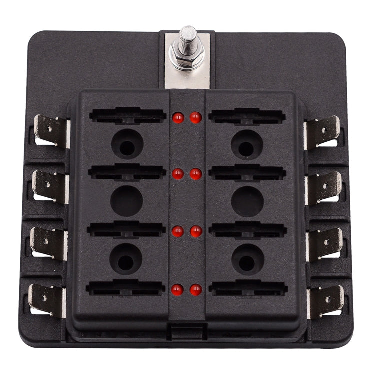 1 in 8 Out Fuse Box PC Terminal Block Fuse Holder Kits with LED Warning Indicator for Auto Car Truck Boat - Fuse by PMC TechLife | Online Shopping South Africa | PMC TechLife | Buy Now Pay Later Mobicred