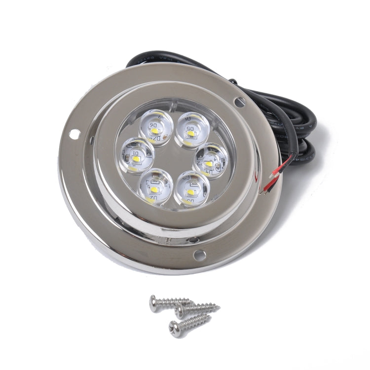 DC 10-30V 12W IP68 316 Stainless 6 LEDs Blue Light Underwater Light Boat High Power Bright for Marine / Yacht - Marine Accessories & Parts by PMC TechLife | Online Shopping South Africa | PMC TechLife | Buy Now Pay Later Mobicred