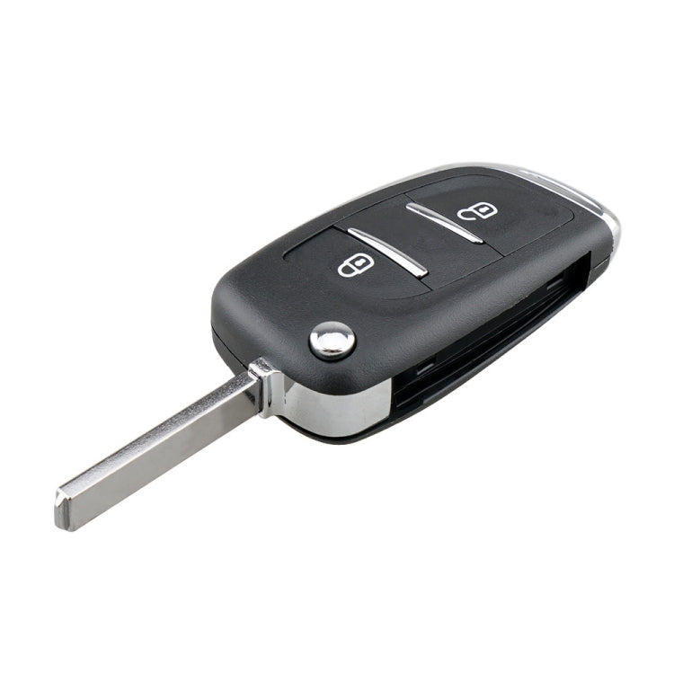 For PEUGEOT Car Keys Replacement 2 Buttons Car Key Case with Holder, without Grooved - Car Key Cases by PMC TechLife | Online Shopping South Africa | PMC TechLife | Buy Now Pay Later Mobicred
