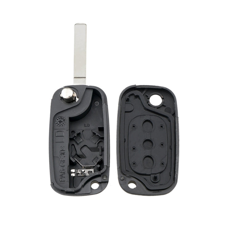 For RENAULT Clio / Megane / Kangoo / Modus Car Keys Replacement 3 Buttons Car Key Case with Foldable Key Blade - Car Key Cases by PMC TechLife | Online Shopping South Africa | PMC TechLife | Buy Now Pay Later Mobicred