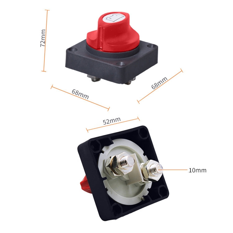 Car Auto RV Marine Boat Battery Selector Isolator Disconnect Rotary Switch Cut - Car Switches by PMC TechLife | Online Shopping South Africa | PMC TechLife | Buy Now Pay Later Mobicred