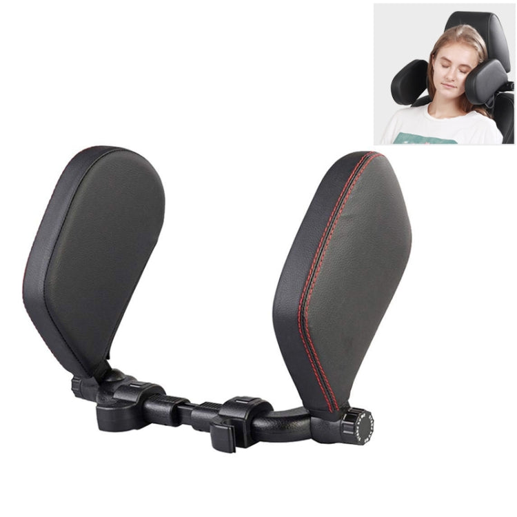 Car Seat Headrest Car Neck Pillow Sleep Side Headrest for Children and Adults (Black Red) - Seat Accessories by PMC TechLife | Online Shopping South Africa | PMC TechLife | Buy Now Pay Later Mobicred