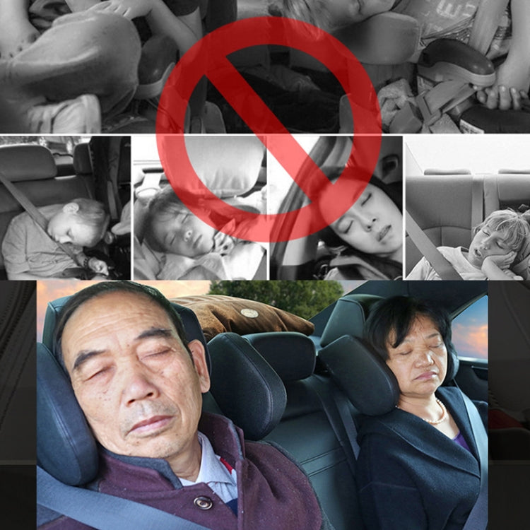Car Seat Headrest Car Neck Pillow Sleep Side Headrest for Children and Adults (Coffee) - Seat Accessories by PMC TechLife | Online Shopping South Africa | PMC TechLife | Buy Now Pay Later Mobicred