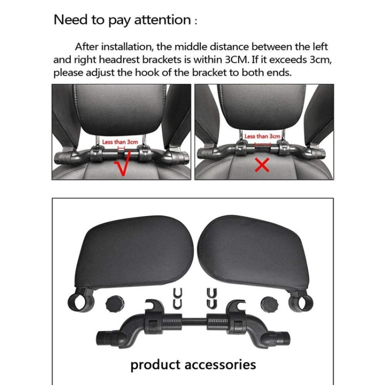 Car Seat Headrest Car Neck Pillow Sleep Side Headrest for Children and Adults (Coffee) - Seat Accessories by PMC TechLife | Online Shopping South Africa | PMC TechLife | Buy Now Pay Later Mobicred