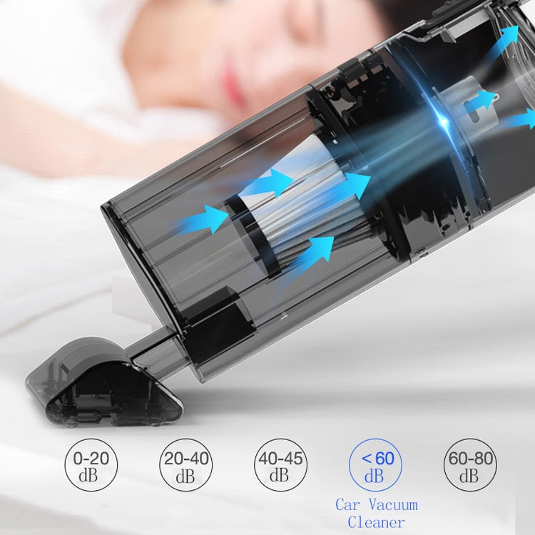 Car Portable Wireless 120W Handheld Powerful Vacuum Cleaner (Black)
