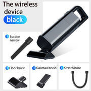 Car Portable Wireless 120W Handheld Powerful Vacuum Cleaner (Black)