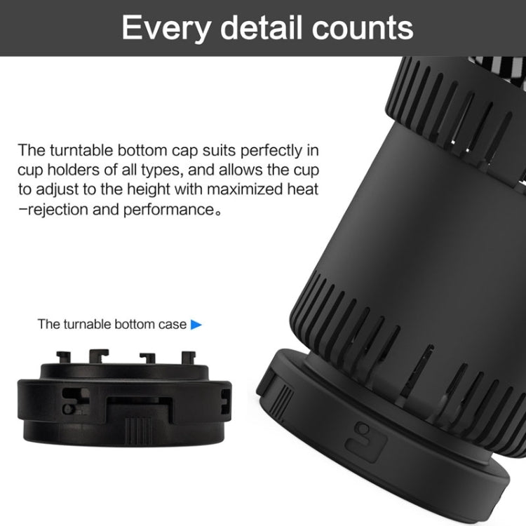 Portable 12V Car Smart Dual-purpose Heating Cooling Cup Holder (Black) - free shipping - PMC Jewellery - Order now!