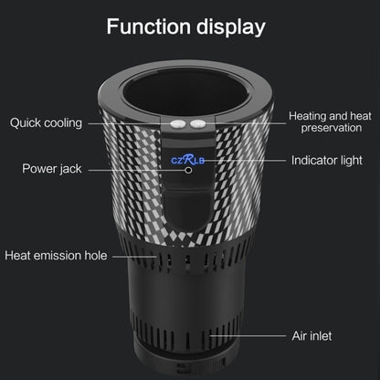 Portable 12V Car Smart Dual-purpose Heating Cooling Cup Holder (Black) - free shipping - PMC Jewellery - Order now!