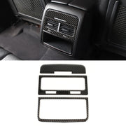 3 PCS Car Carbon Fiber Rear Air Outlet Decorative Sticker for Volkswagen Touareg 2011-2018