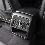 3 PCS Car Carbon Fiber Rear Air Outlet Decorative Sticker for Volkswagen Touareg 2011-2018