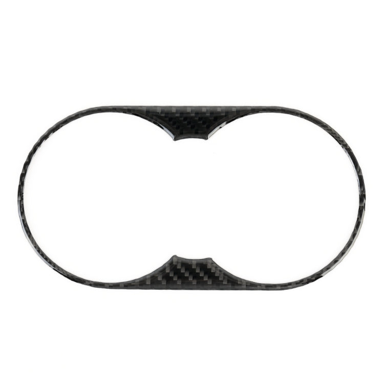 Car Carbon Fiber Rear Armrest Water Cup Holder Panel Decorative Sticker for Volkswagen Touareg 2011-2018 - Car Interior Mouldings by PMC Jewellery | Online Shopping South Africa | PMC Jewellery | Buy Now Pay Later Mobicred