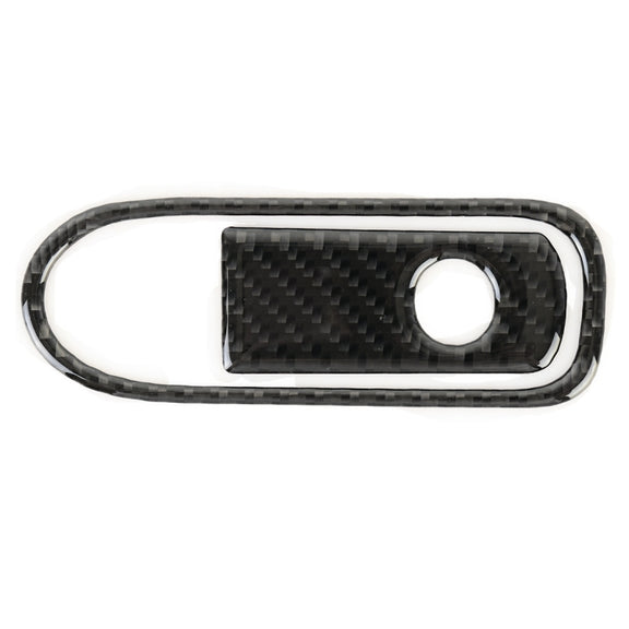 Car Carbon Fiber Front Passenger Seat Armrest Box Switch Decorative Sticker for Volkswagen Touareg 2011-2018