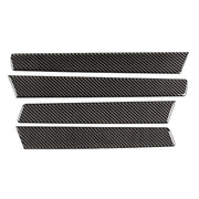 4 PCS Car Carbon Fiber Door Panel Decorative Sticker for Volkswagen Touareg 2011-2018