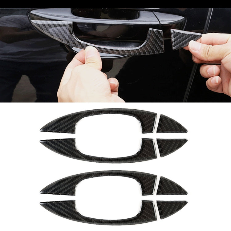 8 PCS Car Carbon Fiber Door Inner and Outer Handle Panel Decorative Sticker for Volkswagen Touareg 2011-2018 - Car Interior Mouldings by PMC TechLife | Online Shopping South Africa | PMC TechLife | Buy Now Pay Later Mobicred