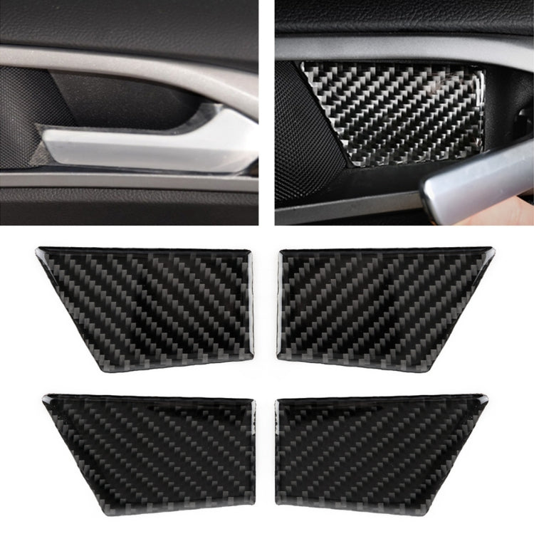 4 PCS Car Carbon Fiber Door Inner Handle Wrist Panel Decorative Sticker for Ford New Mondeo 2013-2019 - Car Interior Mouldings by PMC TechLife | Online Shopping South Africa | PMC TechLife | Buy Now Pay Later Mobicred