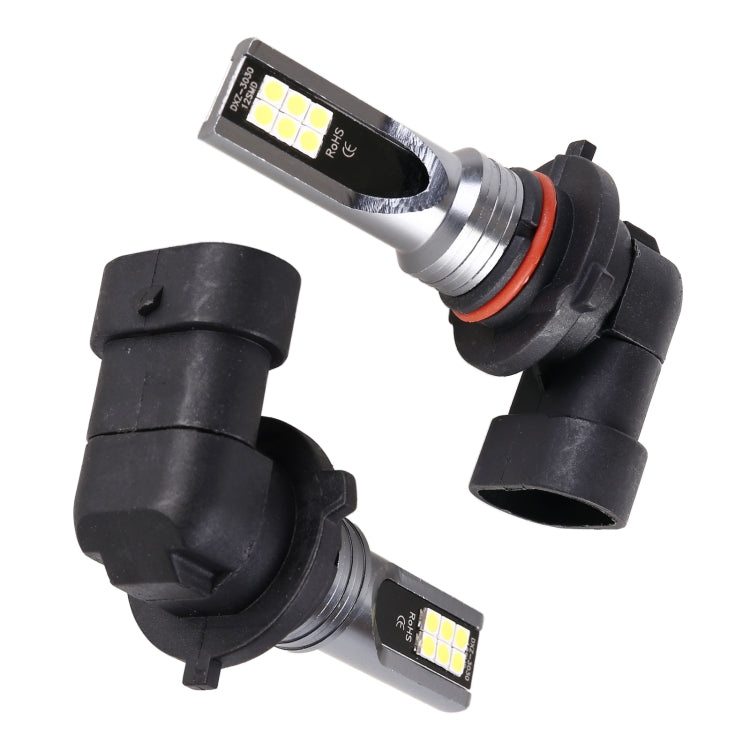 2 PCS 9005 DC12V-24V / 12W / 3000K / 800LM 12LEDs SMD-3030 Car LED Fog Light(White Light) - Fog / Driving Lights by PMC TechLife | Online Shopping South Africa | PMC TechLife | Buy Now Pay Later Mobicred