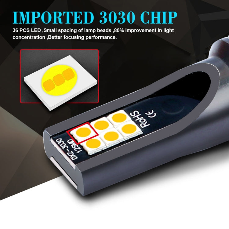 2 PCS 9005 DC12V-24V / 12W / 3000K / 800LM 12LEDs SMD-3030 Car LED Fog Light(Yellow Light) - Fog / Driving Lights by PMC TechLife | Online Shopping South Africa | PMC TechLife | Buy Now Pay Later Mobicred