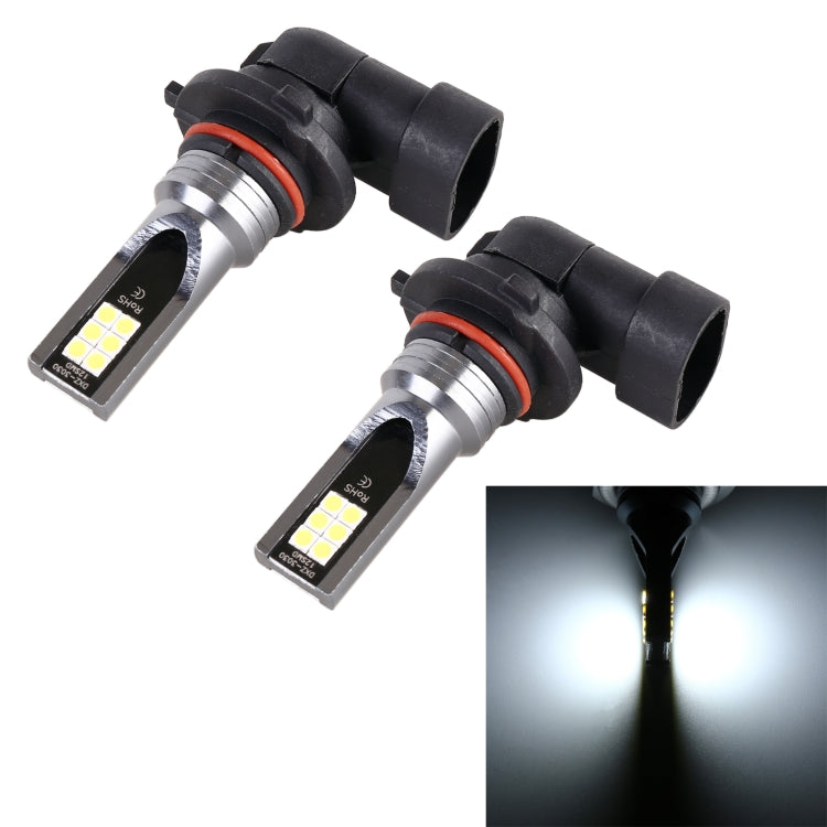 2 PCS 9006 DC12V-24V / 12W / 3000K / 800LM 12LEDs SMD-3030 Car LED Fog Light (White Light) - Fog / Driving Lights by PMC TechLife | Online Shopping South Africa | PMC TechLife | Buy Now Pay Later Mobicred